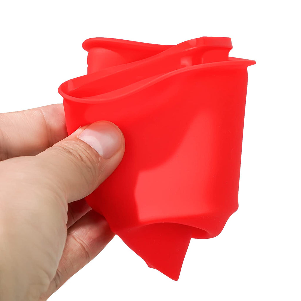 mifengda 12pcs Silicone Cake Mold Baking Round Cake Molds 4 Inch Non-Stick Baking Pan Kitchen Silicone Cake Molds for Baking(Red, Blue, 4inch)