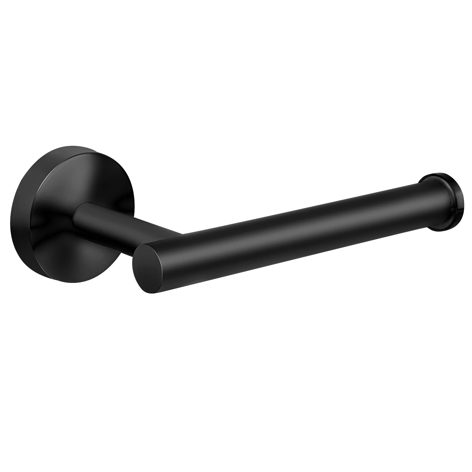 Toilet Paper Holder,Matte Black Toilet Paper Holders,SUS304 Stainless Steel Toilet Paper Roll Holder, Wall Mounted Toilet Paper Holder Black,Bathroom Accessory Toilet Roll Holder for Bathroom Kitchen