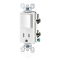 Leviton Decora Switch and Receptacle Combination, Tamper-Resistant, Commercial Grade, T5625-W, White
