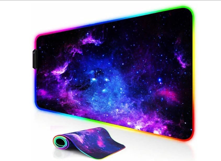 TEKXDD RGB Gaming Mouse Pad - Mousepad, XXL Extended 12 LED Modes Mouse Desk Pad 31.5X 11.8inch, Non-Slip Rubber Base, Desk Mat Mousepad for Computers, PC, Laptop and Office