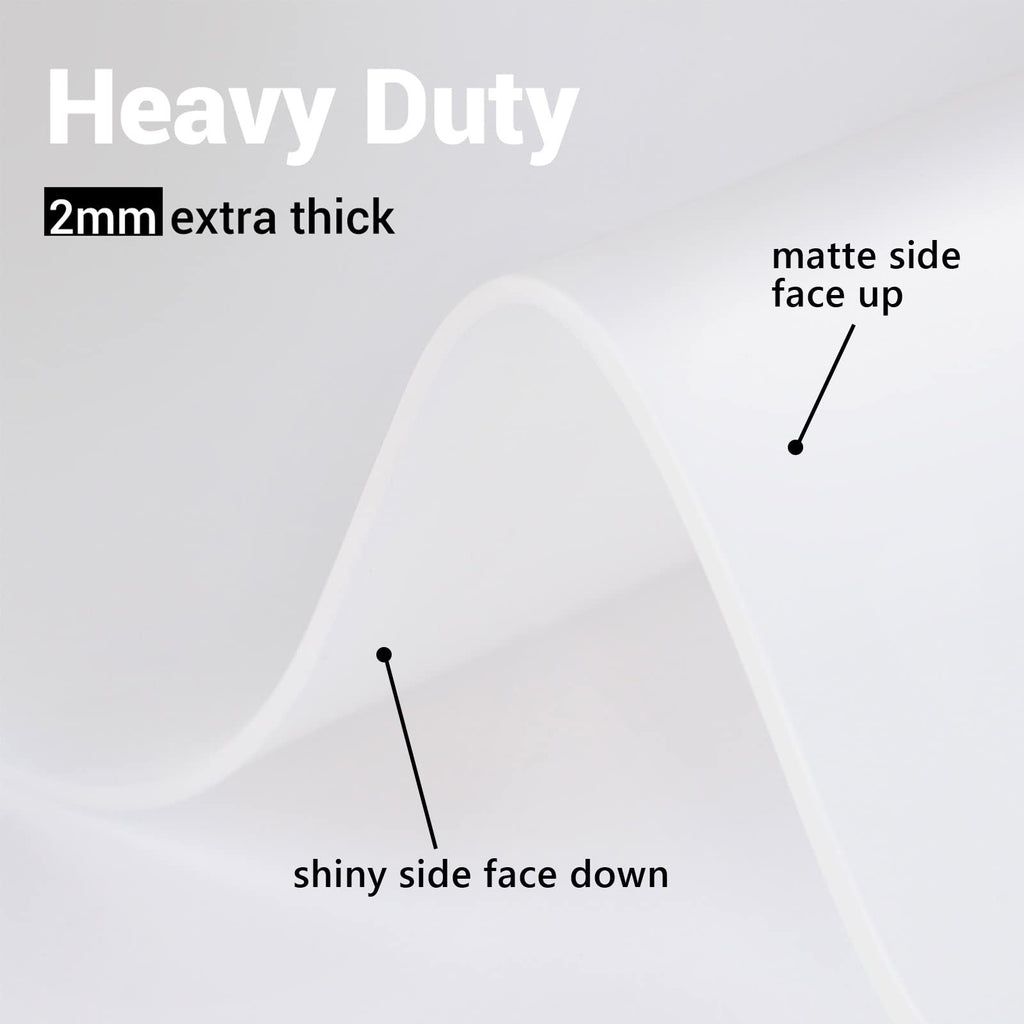 Ewen 31.6x23.5 Inches Silicone Mats for Kitchen Counter, 2MM Thick Extra Large Heat Resistant Bar Mats for Countertop Silicone Mat for Air Fryer, Crafts, Work, Glass Top Stove, Translucent