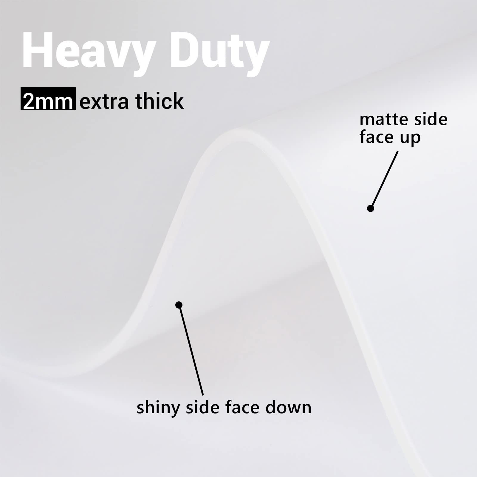Ewen 31.6x23.5 Inches Silicone Mats for Kitchen Counter, 2MM Thick Extra Large Heat Resistant Bar Mats for Countertop Silicone Mat for Air Fryer, Crafts, Work, Glass Top Stove, Translucent