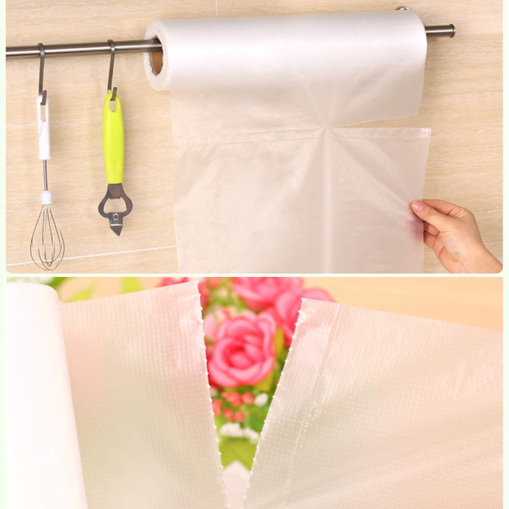 RBHK 16x20 Plastic Produce Bags on a Roll, Clear for Home Storage and Trash, One Roll 350 Count