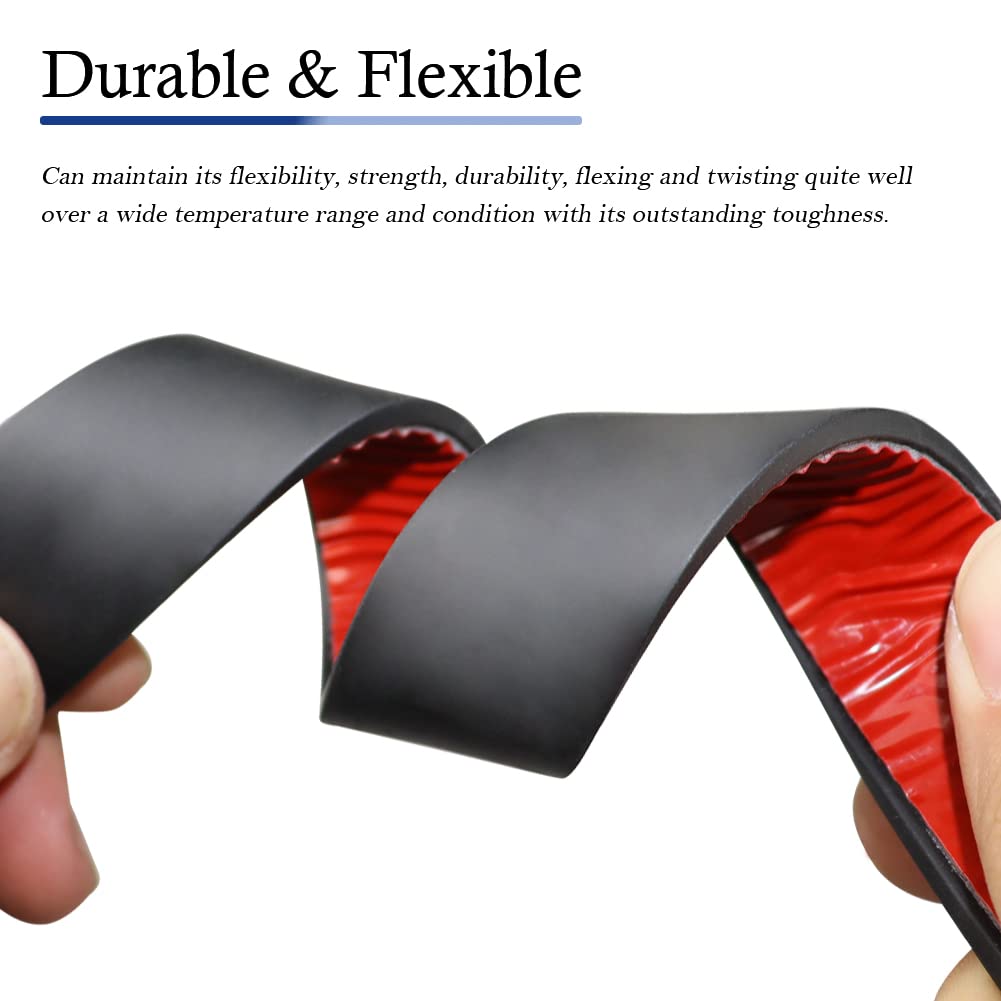 Neoprene Rubber Strips Self Adhesive Solid Rubber Sheets, Rolls & Strips for DIY Gaskets Crafts Pads Seals Warehouse Flooring Neoprene Sheet with Adhesive Backing (1, 1” Wide x 1/5" Thick x 10' Long)