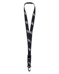 Nike Club Breakaway Lanyard – Futura Logo Neck Strap, Detachable Buckle & Swivel Hook for ID & Keys, One Size, Black | White, One Size