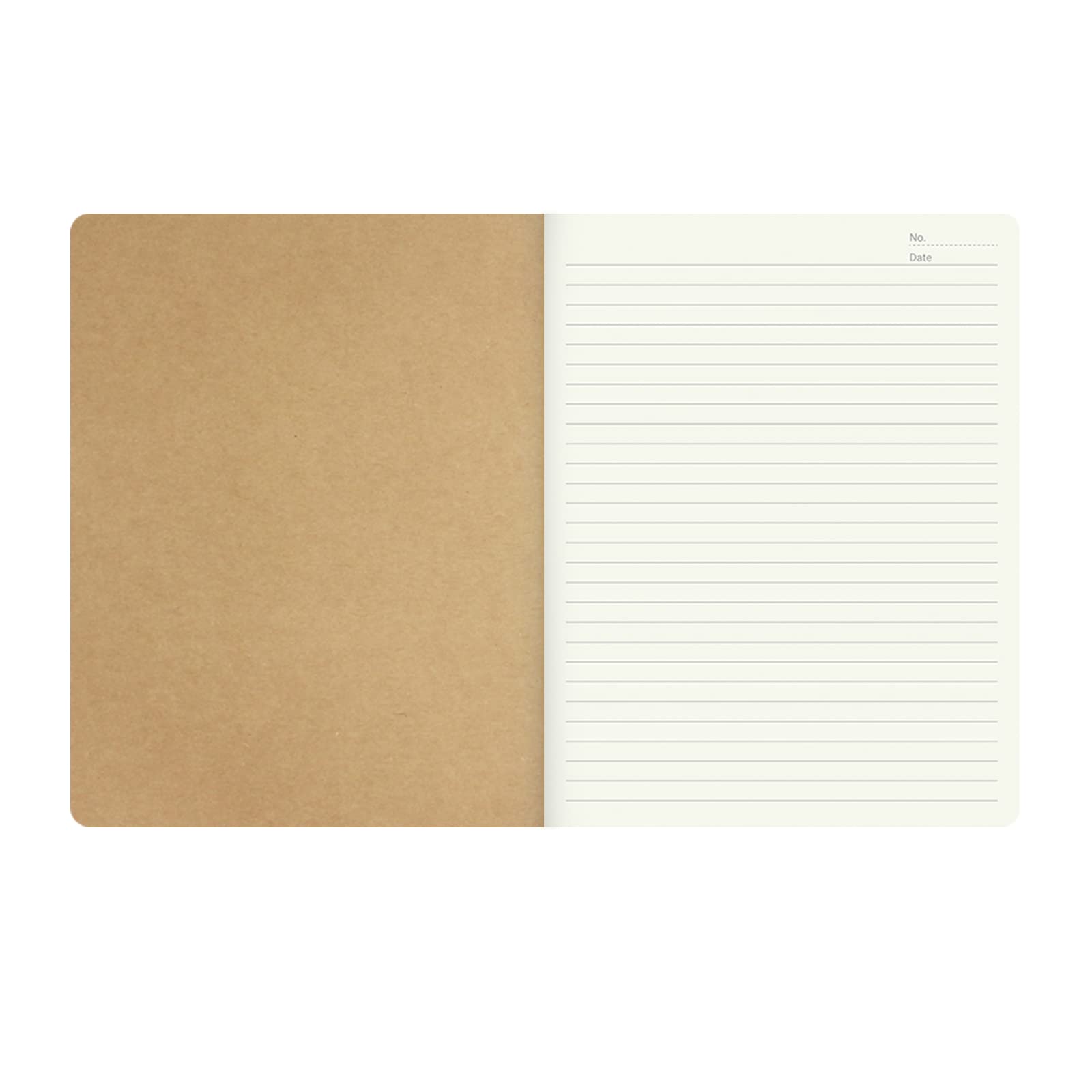 zmybcpack 12 Pack 8.5x11 inch Large Lined Notebook Journals Bulk, 32 sheets / 64 Pages, Kraft Brown Cover Lined Notebooks Composition Notebook Lined Journals for College Students, Travelers, Office