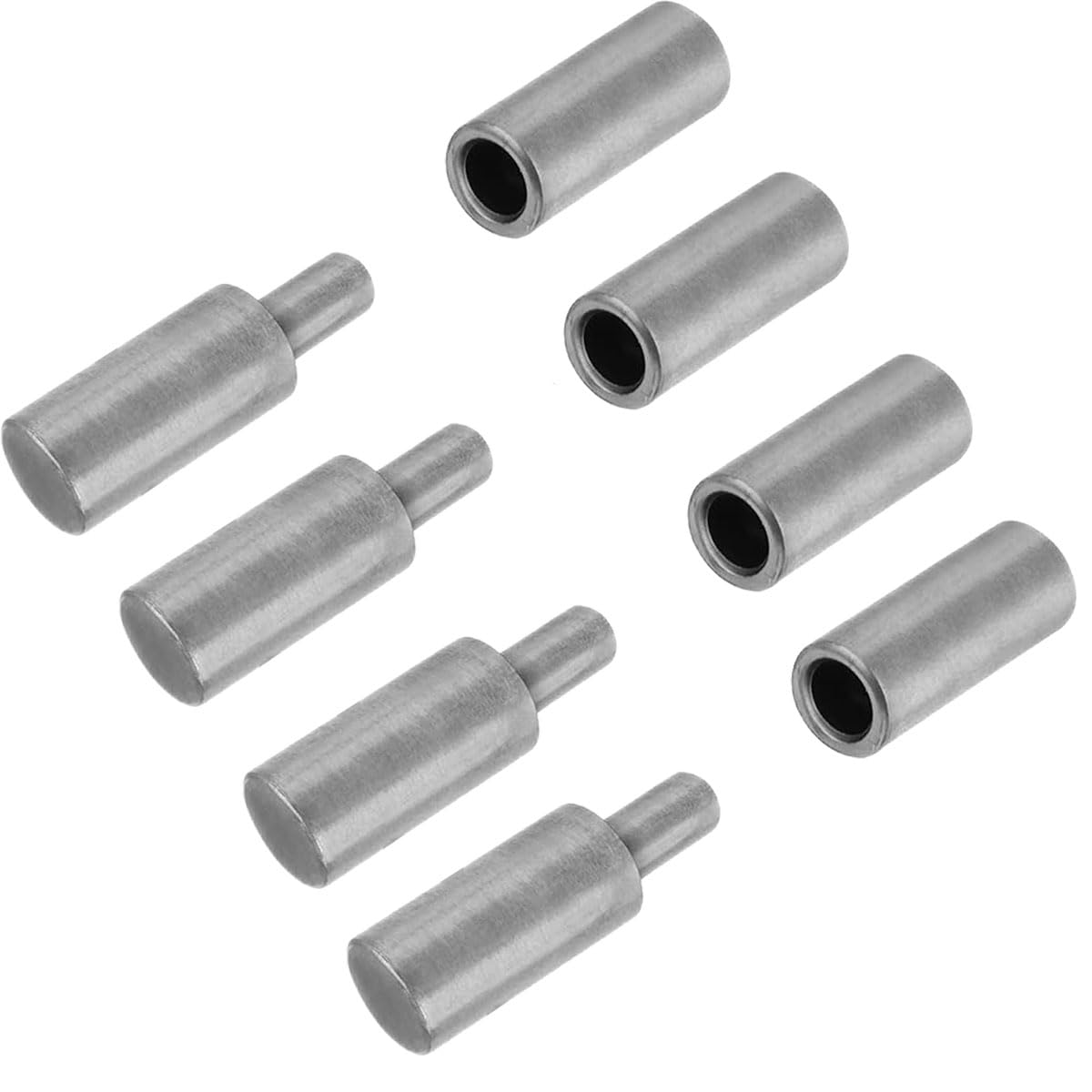 YSKmanhuo 4 PCS Weldable Barrel Hinges, 3" x 3/4", Heavy Duty Steel, Unfinished, Industrial, Carbon Steel Q235B, 700 Lbs Capacity