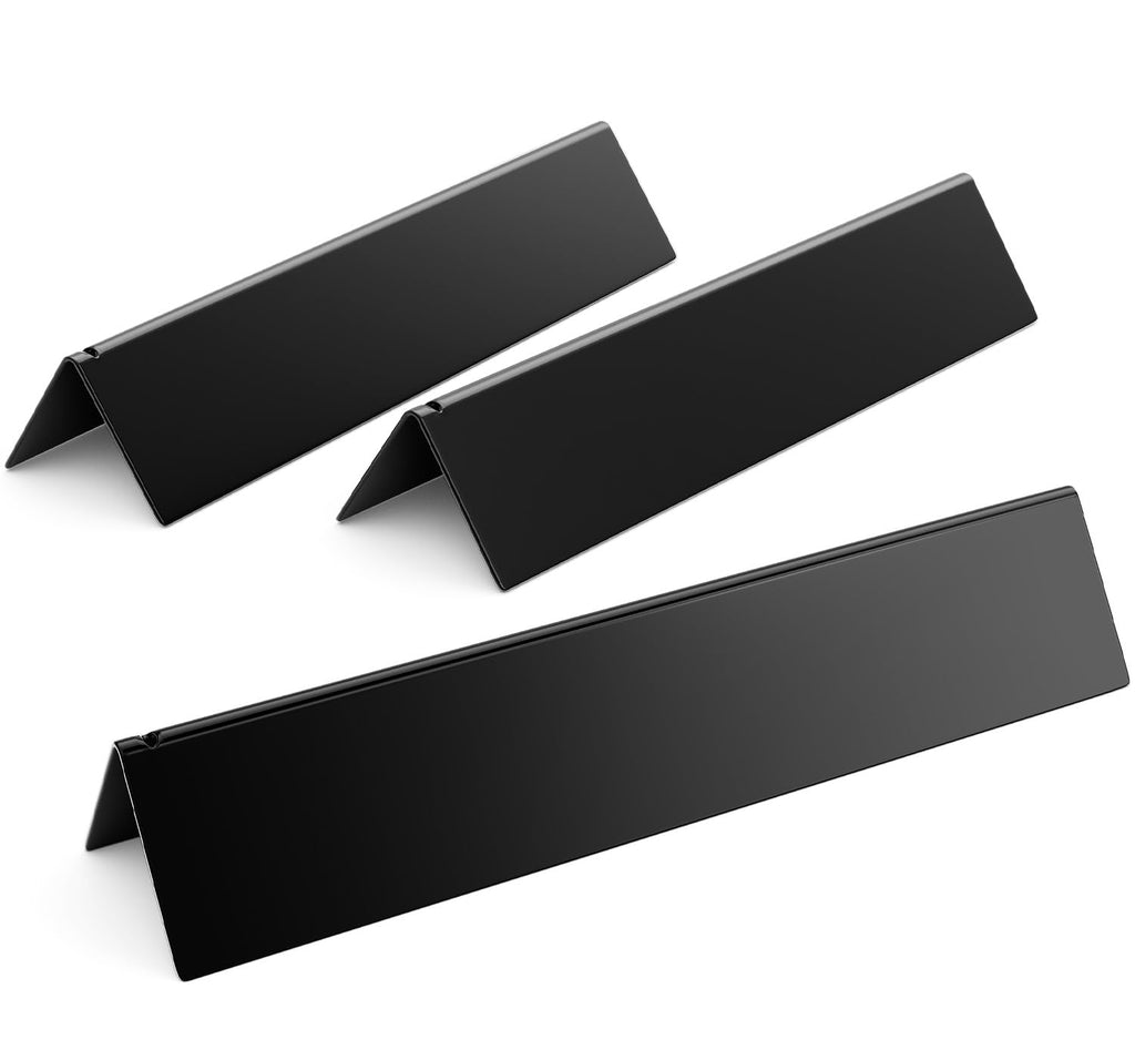 Rushare 15.3-Inch Flavorizer Bars for Weber Spirit & Spirit II 200 Series (Front-Mounted Control) Grill Parts, BBQ Grill Replacement for Spirit E-210 E-220, S-210 S-220, Porcelain-enameled, 3-Pack