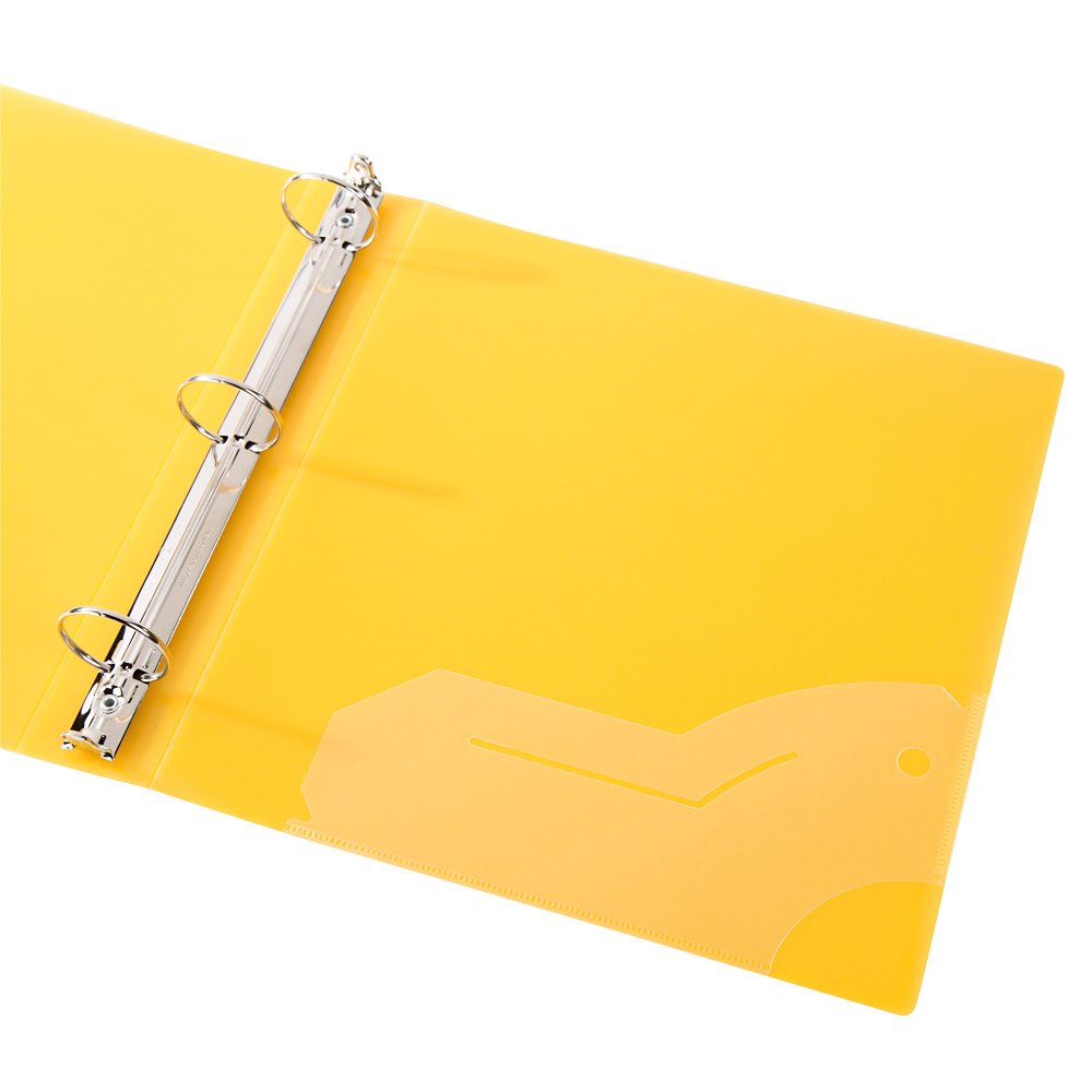 Filexec 3 Ring Binder, 1.5 Inch Capacity, Frosted, Letter Size, Pack of 6, Blueberry, Strawberry, Grape, Lemon, Lime, Tangerine (50160-6493)