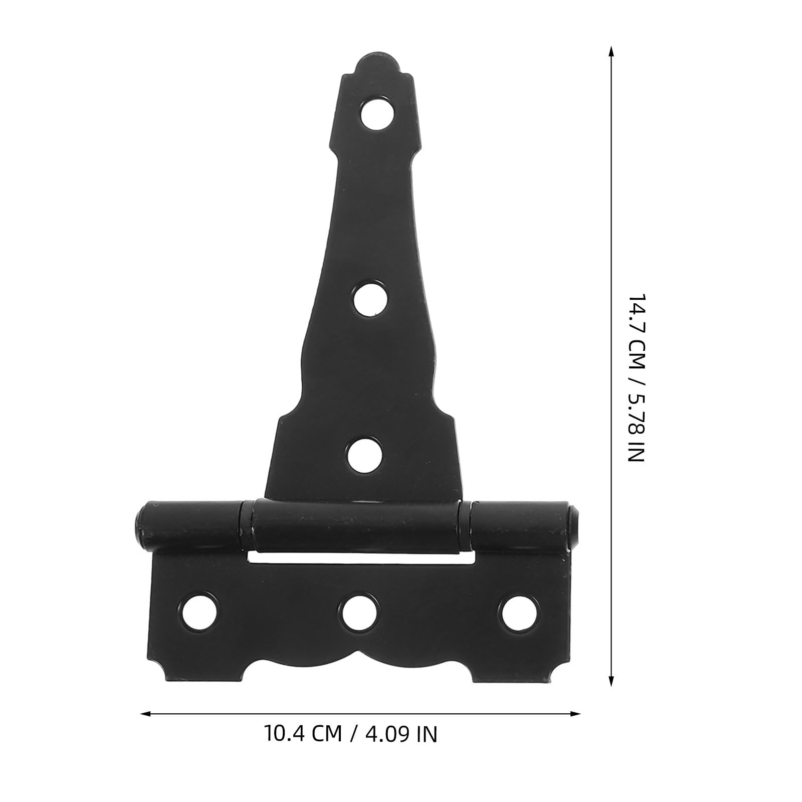 Barn Door Hinges 5 Inch Matte Black T Hinges Heavy Duty Decorative Hardware for Doors and Windows Sturdy Support for Farmhouse Style