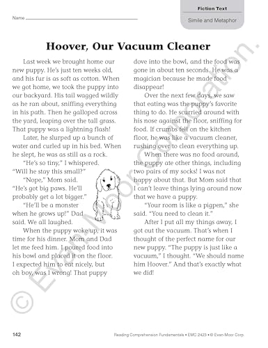 Reading Comprehension Fundamentals, Grade 3