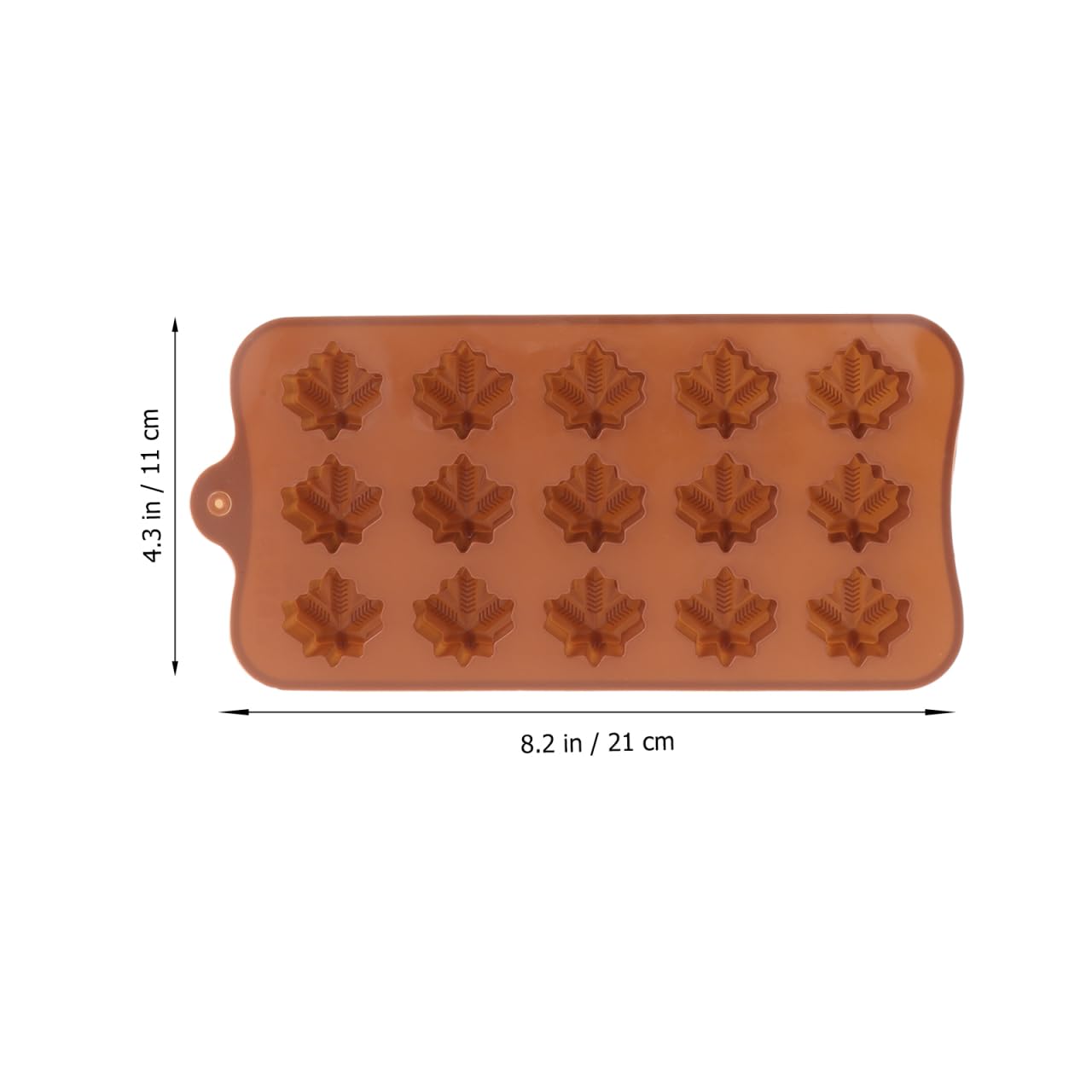 DECHOUS 4 Pack Maple Leaf Candy Mold: Silicone Maple Syrup Candy Molds Tray for Chocolate Gummies Candies Fondant Home Party