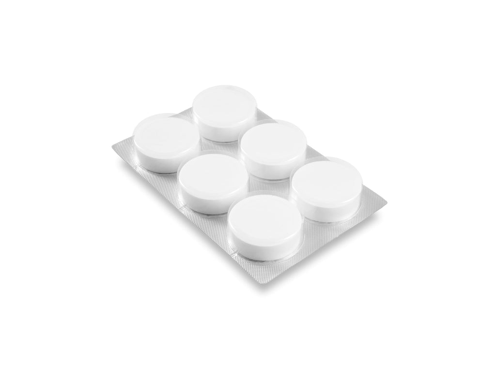 Miele Descaling Tablets for Coffee Machines, Steam Ovens, FashionMaster, Ovens and Cookers, Pack of 6 - 11201170