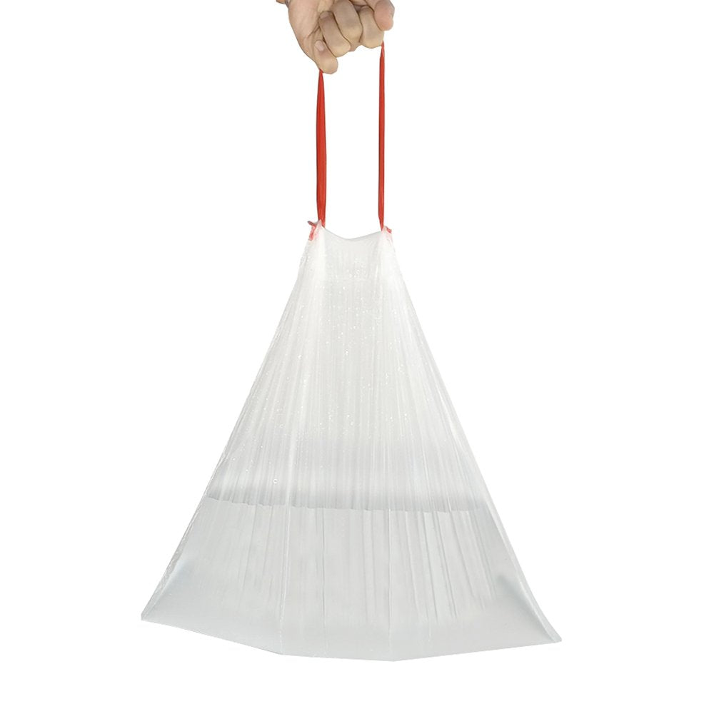 EudokkyNA 1.2 Gallon Clear Bathroom Trash Bags With Drawstring, 220 Bags/4 Rolls
