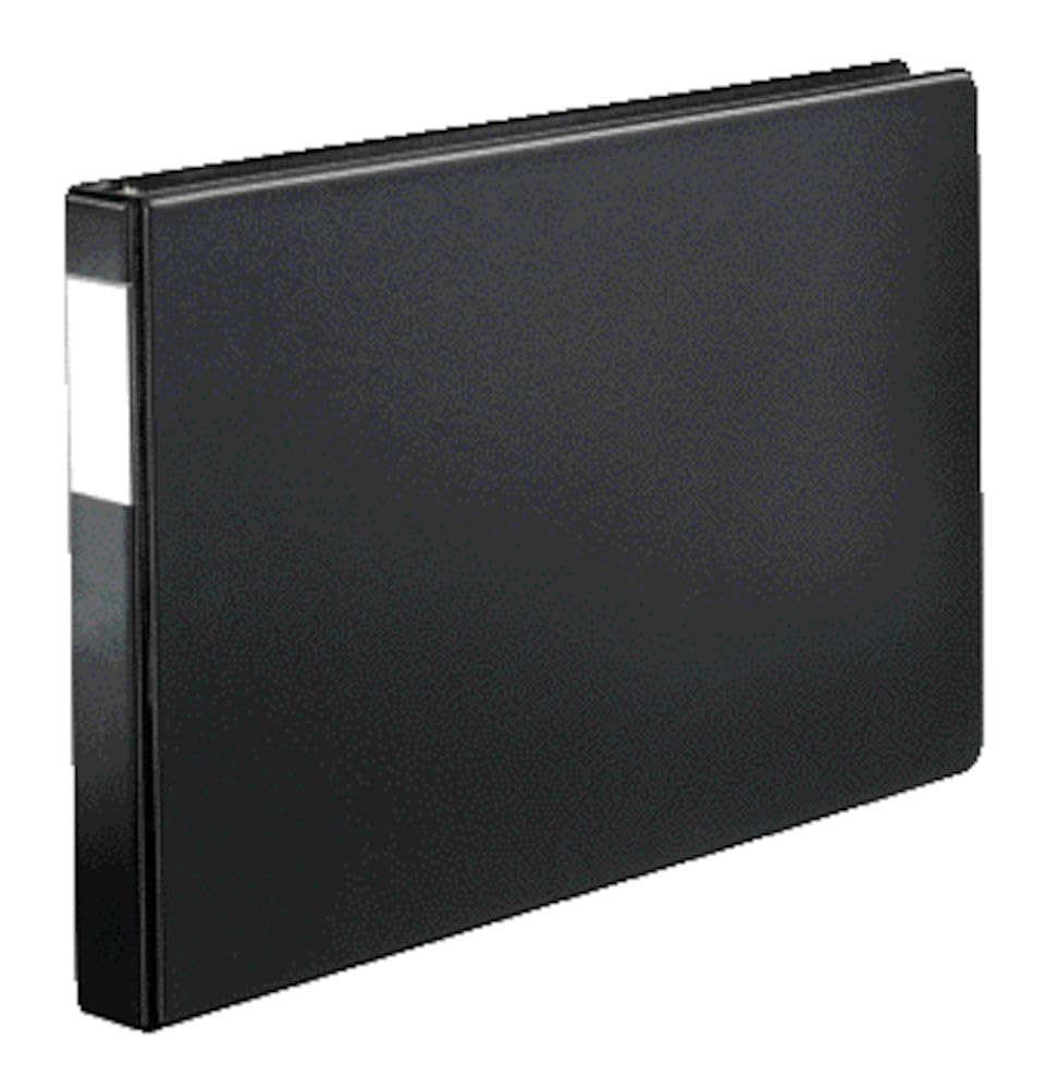 Cardinal Binder XtraLife for 11" x 17" Documents, 1" Spine, Enhanced Slant-D Rings, 240-Sheet Capacity, PVC-Free, Recycled Black Cover, Durable for Design & Oversized Papers