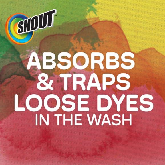 Shout Color Catcher Sheets for Laundry, Maintains Clothes Original Colors, 72 Count