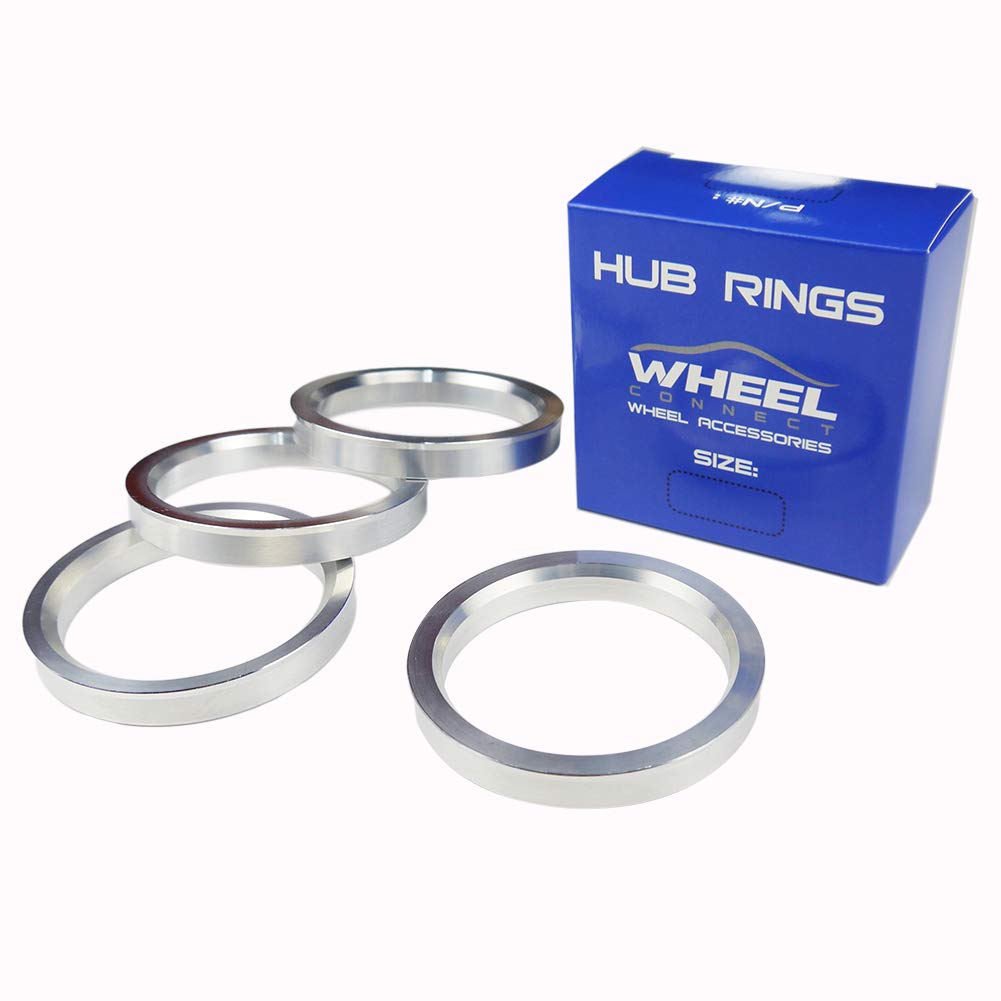 WHEEL CONNECT Hub Centric Rings,72.6 to 56.1, Aluminium Alloy Hubrings,56.1 to 72.56, Set of 4,O.D:72.6-I.D:56.1mm. A