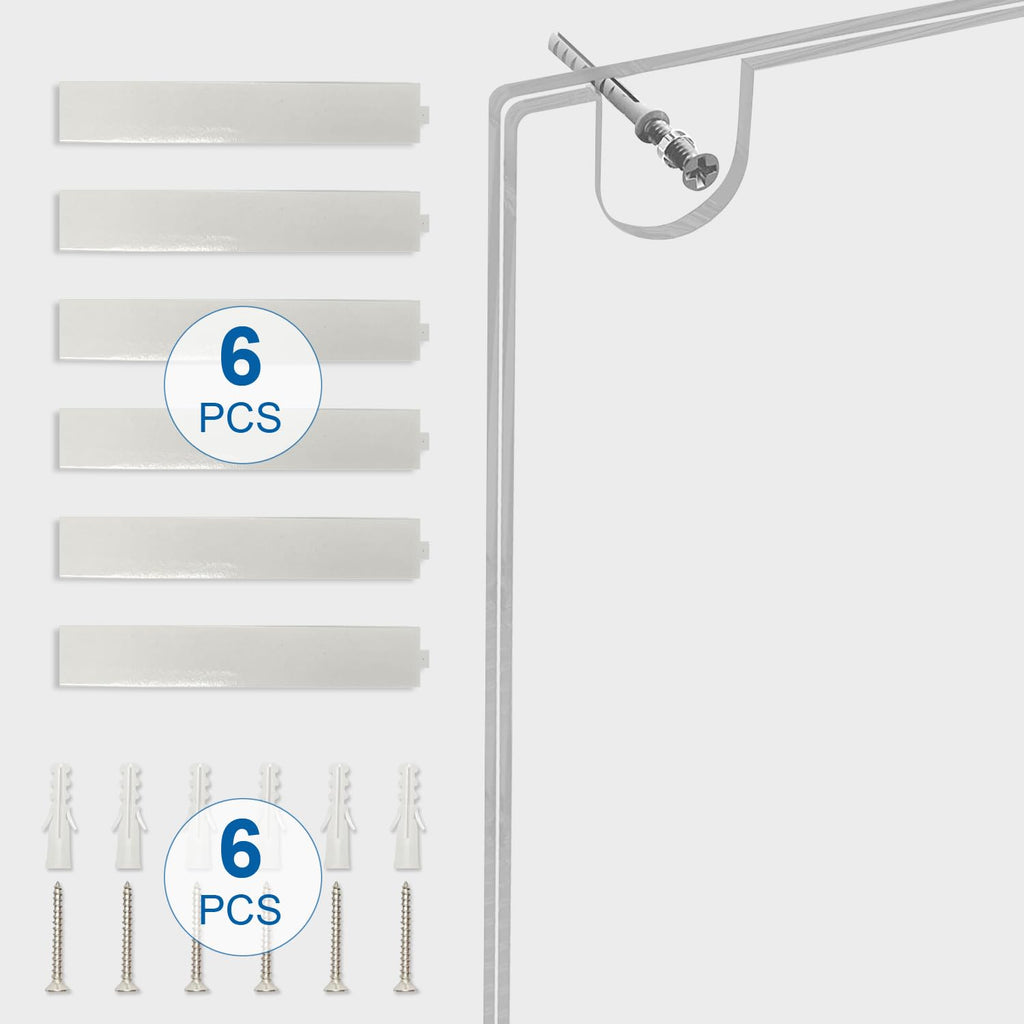 BlueValley Clear Acrylic Sign Holder 8.5x11 - Wall Mount Plexiglass Ad Poster Picture Frame with Sticker & Screw, Vertical Plastic Menu Sign Holders for Window Wall Display Brochure Flyer Document Certificate - 3 Pack