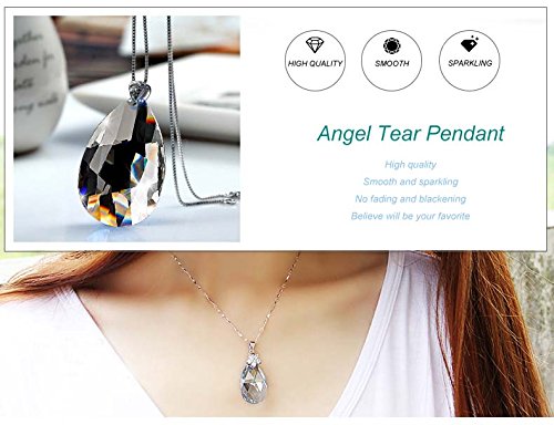 Fushing 20Pcs Hanging Crystals for Chandeliers, Crystal Chandelier Crystals Prisms Glass Teardrop Beads (38mm, Clear)