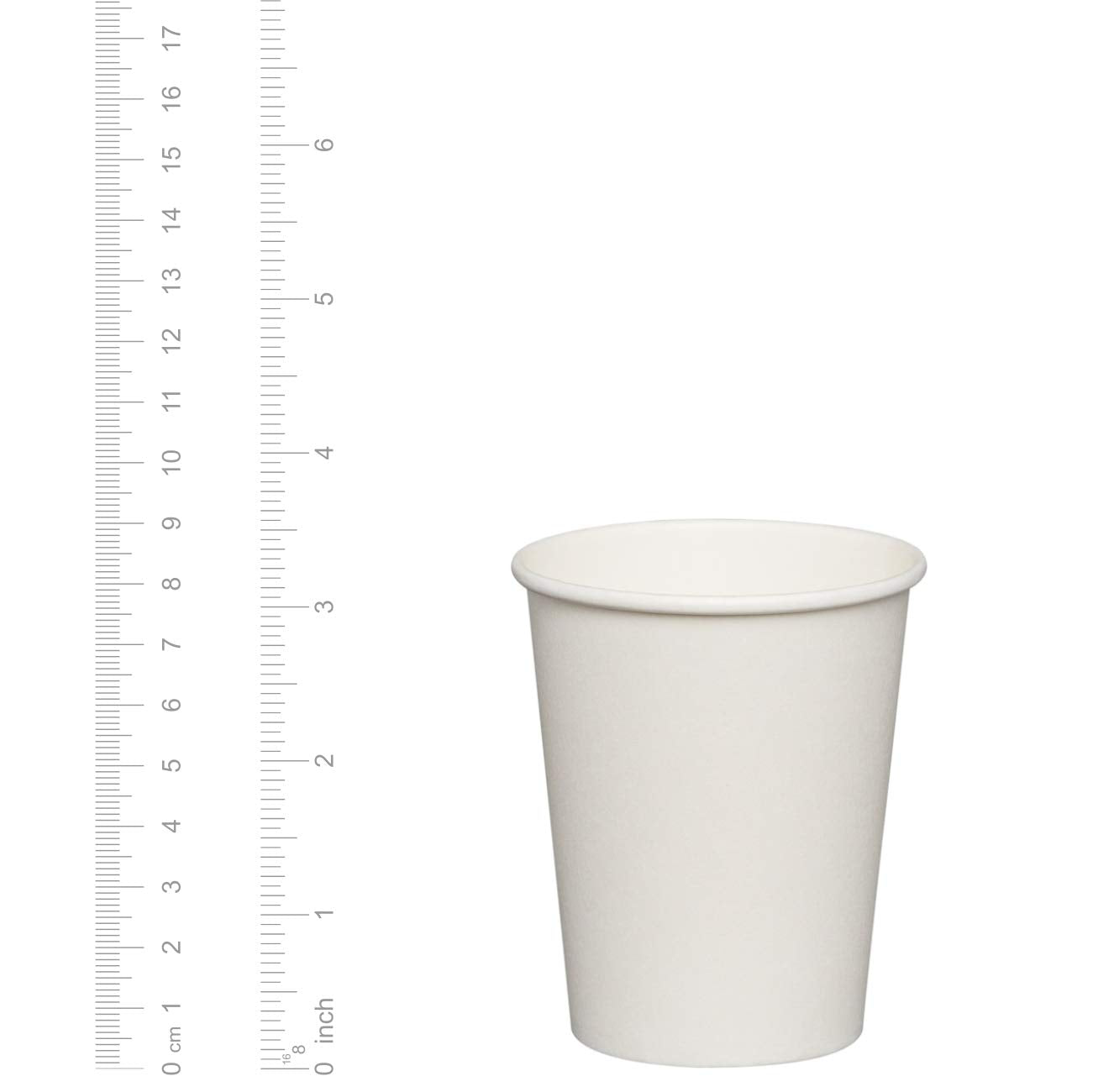 GUSTO [8 oz. - 300 Count] Disposable White Paper Cups, Hot Coffee Cups - Eco-Friendly Hot Cups - Formerly Comfy Package