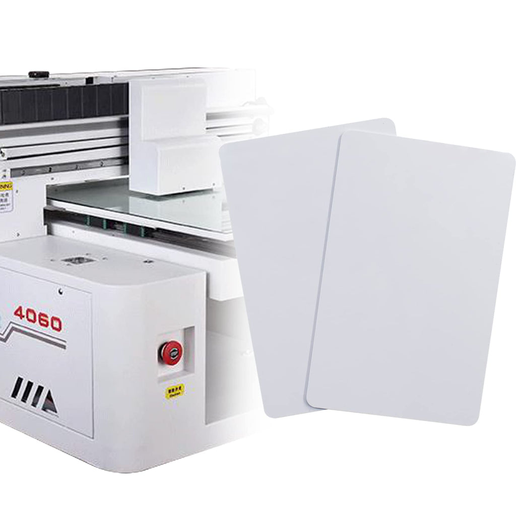 VANRA 250 Pack Premium Blank PVC Cards for Photo ID Badge Printers CR80 30 Mil White Plastic Card for Standard ID Cards and Identification Badges
