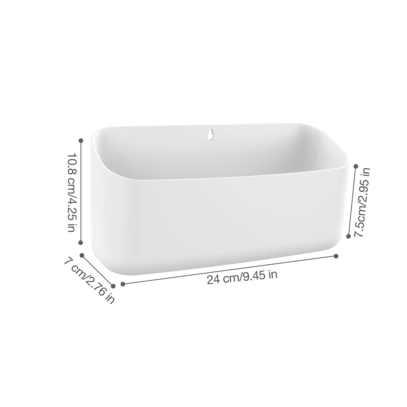 MoKo Magnetic Dry Erase Marker Holder, Widen Magnetic Marker Pen Storage for Whiteboard, Refrigerator, Locker, Laundry Storage Basket Lint Holder Bin for Dryer, Washing Machine, White