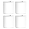 SUPVAN T50M Series Label Maker Tape, 4 Rolls 50mm x 80mm 100 Labels/Roll Genuine Laminated Thermal Label Tape Refill, Waterproof Oilproof Highly Adhesive Auto Detect Labels, Black on White