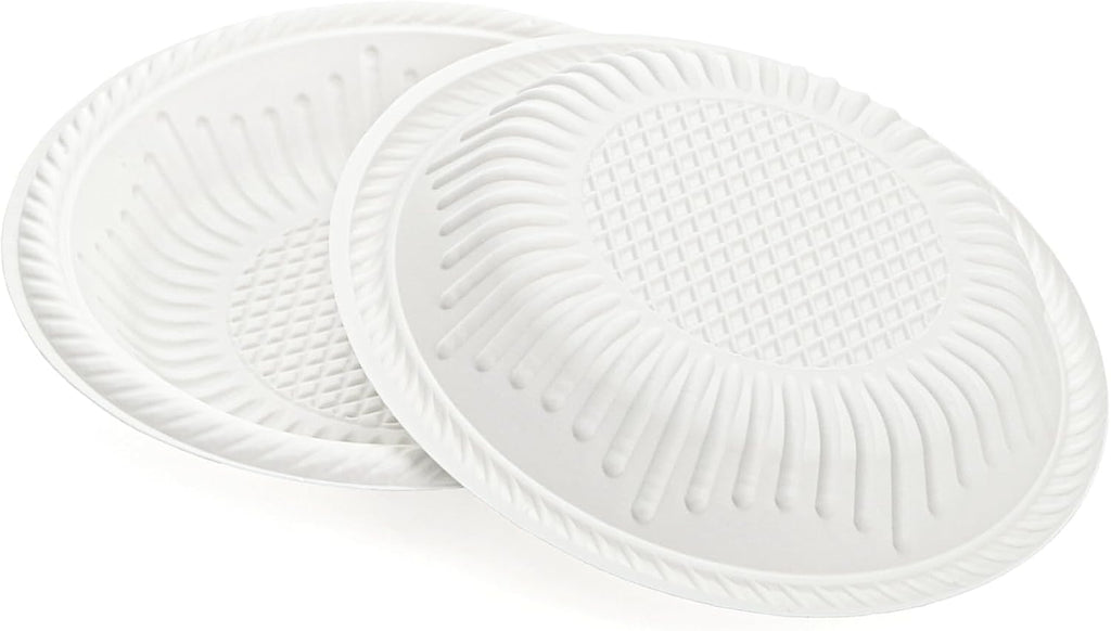 Elsjoy 200 Count 4 Inch Small Cake Plates, Disposable Round Plastic Plate for Desserts, Mini Appetizer Plates for Party, Events
