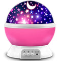 MOKOQI Star Projector Night Lights for Kids, Fun Gifts for 1-4-6-14 Year Old Girl and Boy, Projection Lamp for Kids Bedroom, Glow in The Dark Stars and Moon for Child Asleep Peacefully (Pink)