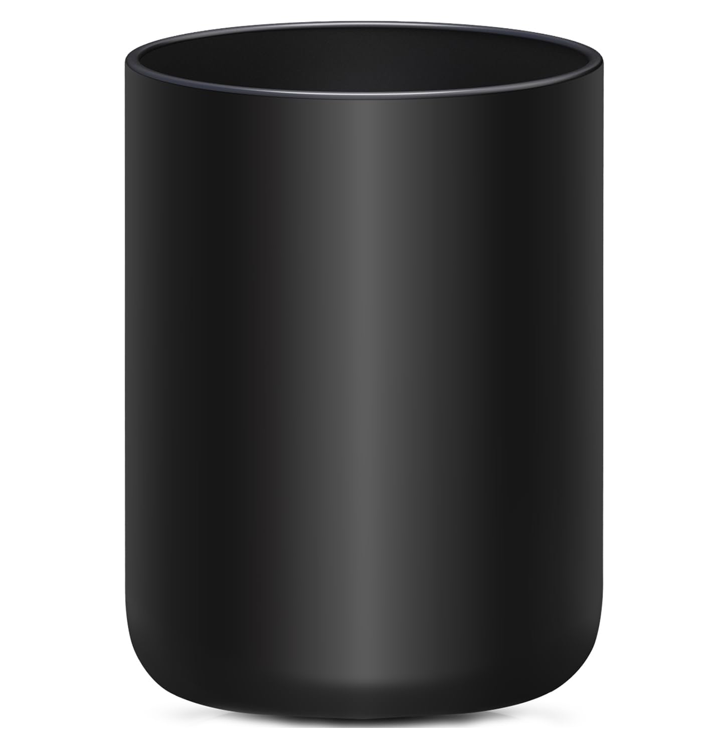 Matte Black Utensil Holder for Countertop, Ceramic Utensil Crock for Kitchen counter Easy to Clean, Modern Cooking Utensil Spatula HolderBy yuyuefourseas 4.4*6.3 Inch
