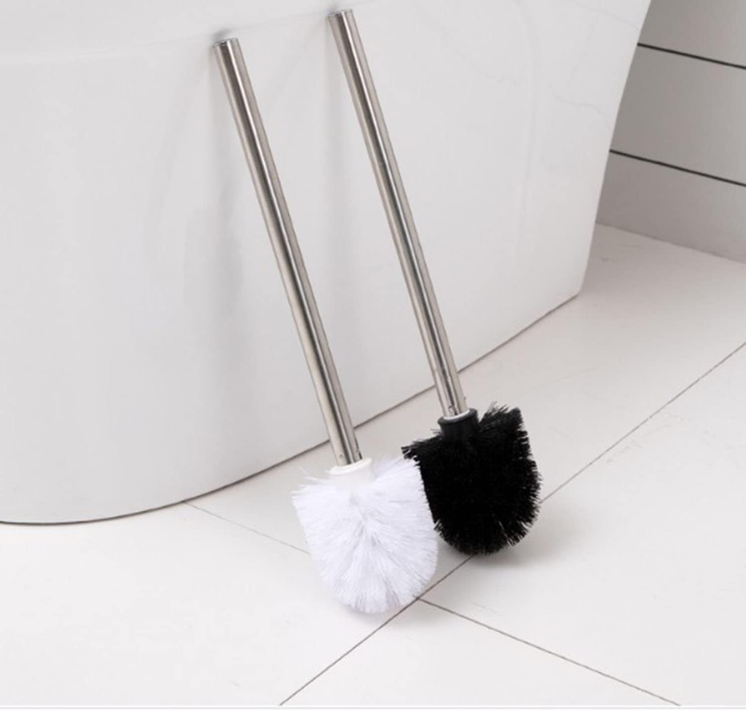 JAWAGA 8pcs Toilet Brush Toilet Bowl Brush Set Replacement Heads,Toilet Brush Cleaning with Stiff Bristles for Bathroom.(Black)