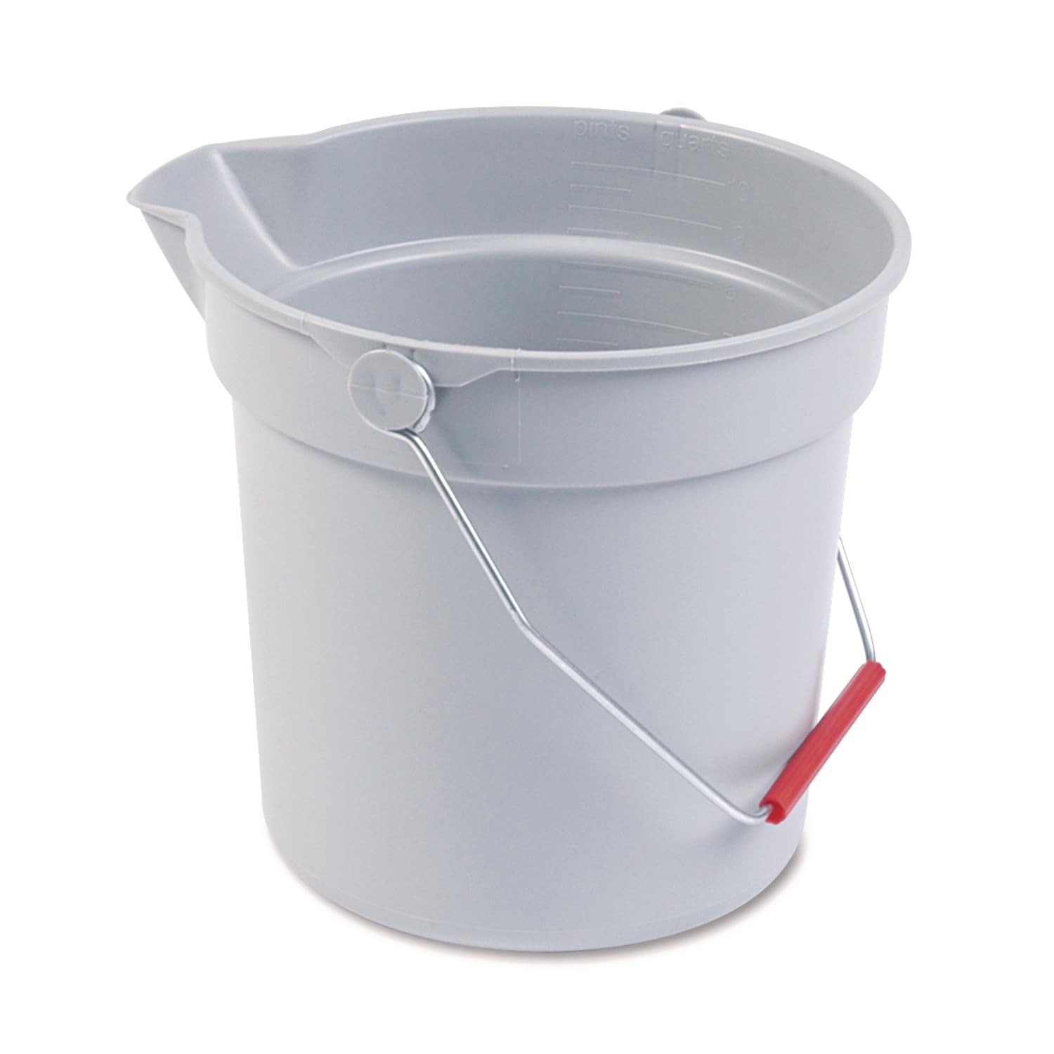 Rubbermaid Commercial Products BRUTE 10-Quart Round Bucket, Grey