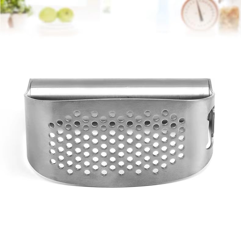 Stainless Steel Garlic Press - Plastic Free