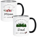 Mom Dad Est 2026 New Parent Gifts Dad Mom Pregnancy Announcement Gift Est 2026 Parent to be Gifts Mom Dad Coffee Mugs