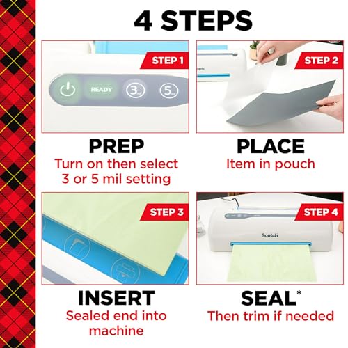 Scotch Thermal Laminating Pouches, 8.9 x 11.4-Inches, 3 mil thick, 50-Pack (TP3854-50)