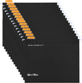 MerryNine 15 Pcs Hanging File Folders Letter Size, Letter Size Bulk File Cabinet Folders with Tabs and Card Insert, PP Suspension Files for School Home Work Office Organization (Murky Black)