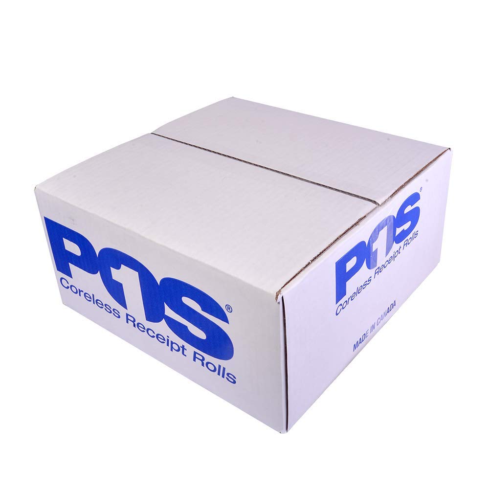 POS1 2 1/4 x 75 feet x 50 Rolls CORELESS BPA Free Thermal Paper Rolls for Handheld Thermal Receipt Paper Printers. 38mm Diameter