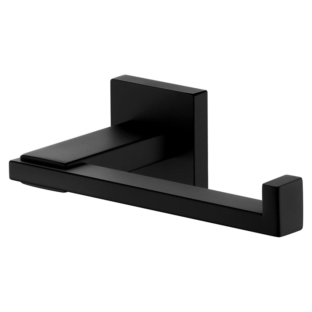 KOKOSIRI Black Toilet Paper Holder for Bathroom Tissue Paper Dispenser Stainless Steel Toilet Roll Holder Hold Mega Rolls Wall Mounted, B2006BK