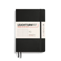 LEUCHTTURM1917 - Notebook Softcover Medium A5-123 Numbered Pages for Writing and Journaling (Dotted, Black)