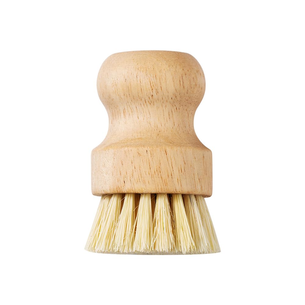 NYGHMY 12 Pack Eco-Friendly Dish Scrub Brushes - Wooden Kitchen Scrubbers with Sisal Bristles, Long Lasting