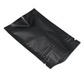 BAT Pack 100Pcs Matte Aluminum Foil Zipper Lock Resealable for Zip with Lock Seal Mylar Pouch Self Seal Storage Package Bags for Food (Matte Black, 3.94x5.9inch(10x15cm))