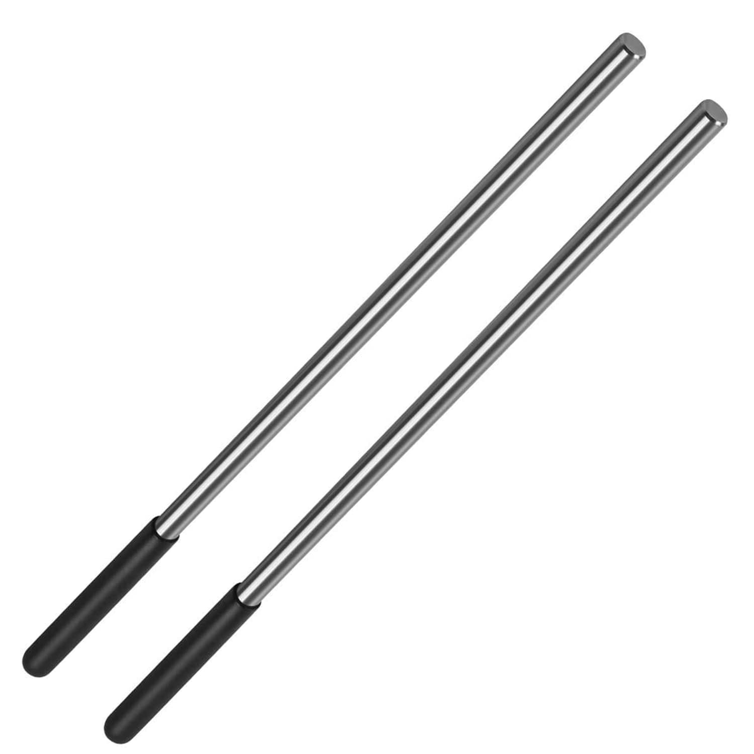 2 Packs of Winding Rods -OZHOMY Torsion Spring Winding Rods with Non-Slip Handle,1/2 Inch Diameter Solid Steel Metal Winding Bars Hardware for Adjusting or Replacing Garage Door Tension Springs