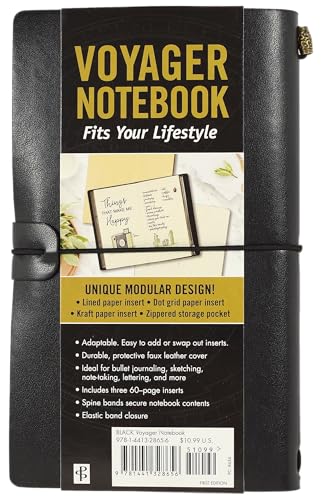 Voyager Notebook - Black (Traveler's Journal, Planner, Notebook)