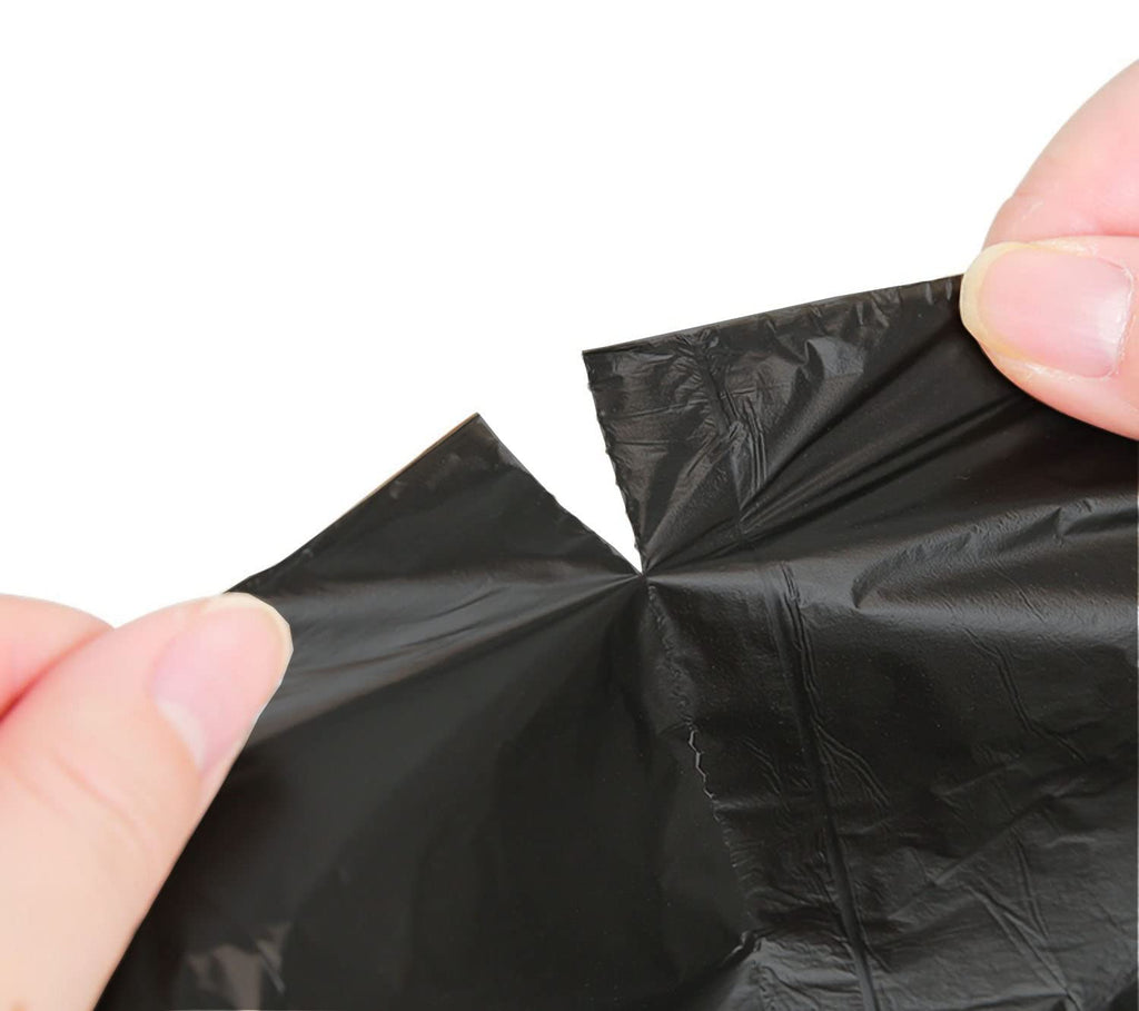 Feisco 2 Gallon Strong Black Trash bag Garbage Bag Bin Liner,150 Counts for Home,Office,Car