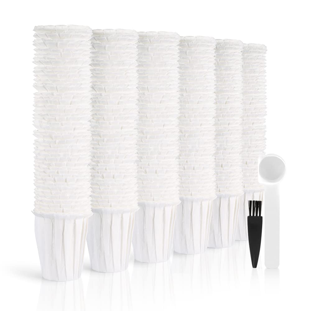 Disposable Coffee Paper Filters, K/Cup Paper Filters for Keuri, Compatible with 2.0 Keuri Single Serve Brewer Reusable K/Cup Filter, 300 PCS
