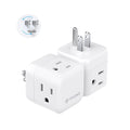 TROND Multi Plug Outlet Extender 2 Pack, 360° Rotating Plug Wall Adapter, 3 Way Outlet Splitter, 3-Sided Small Power Expander for Home Office Dorm Room, No Surge Protector for Cruise Travel Essentials