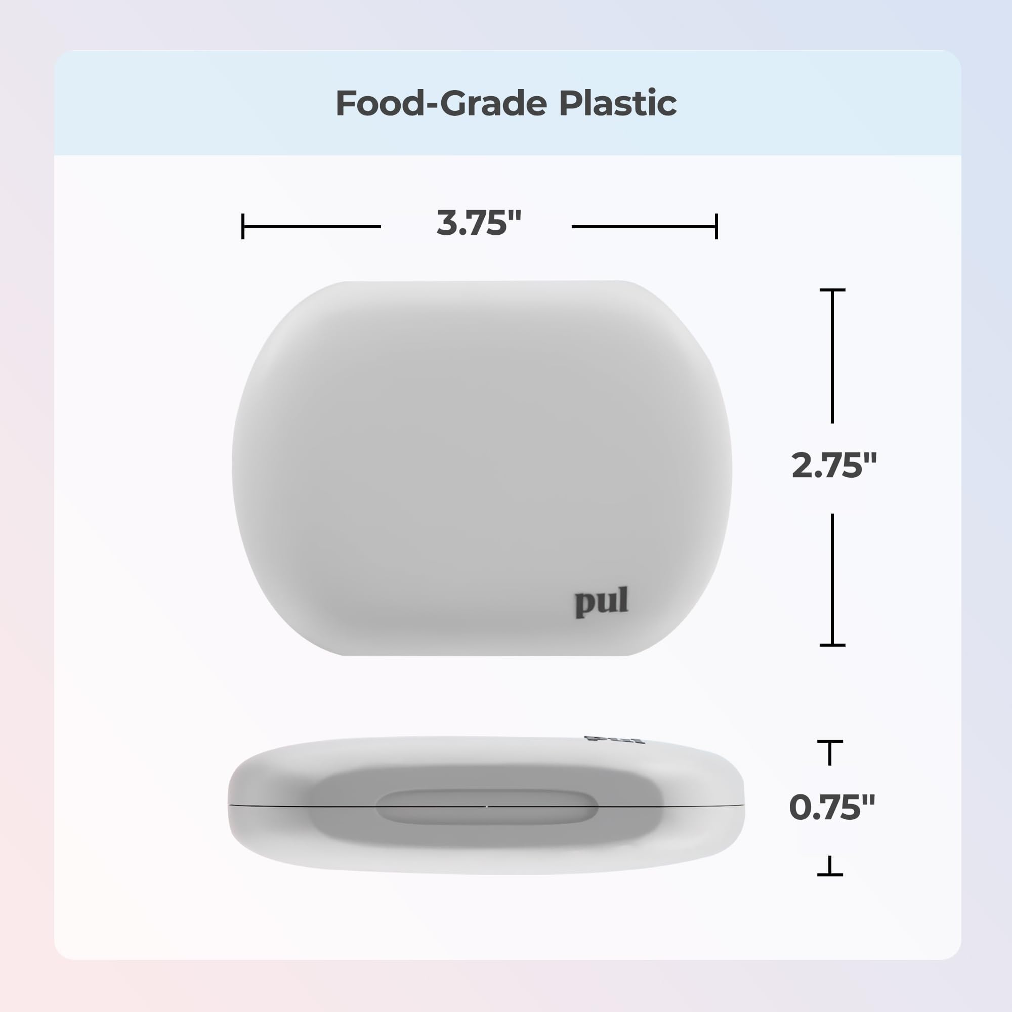 Clear Case for PUL Aligners and Retention Devices - Purple | Vented Compact Dental Storage Box for Invisalign and Retainers | BPA Free and Travel Friendly Design