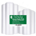 O2frepak 6Pack 8"x20'(3Rolls) and 11"x20' (3Rolls) Vacuum Sealer Bags Rolls with BPA Free,Heavy Duty Vacuum Sealer Storage Bags Rolls,Cut to Size Roll,Great for Sous Vide