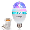 YouOKLight E26 Disco Ball Light, Rotating RGB LED Strobe Bulb, Magic Ball for Disco Birthday Party Club Bar Karokee Halloween Christmas