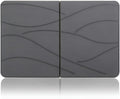 Stone Bath Mat, Diatomaceous Earth Bath Mat Stone with Fast Drying, Foldable Quick Dry Diatomite Bath Stone Mat for Bathroom, Non-Slip, Easy to Clean, 60cm x 40cm (Grey)